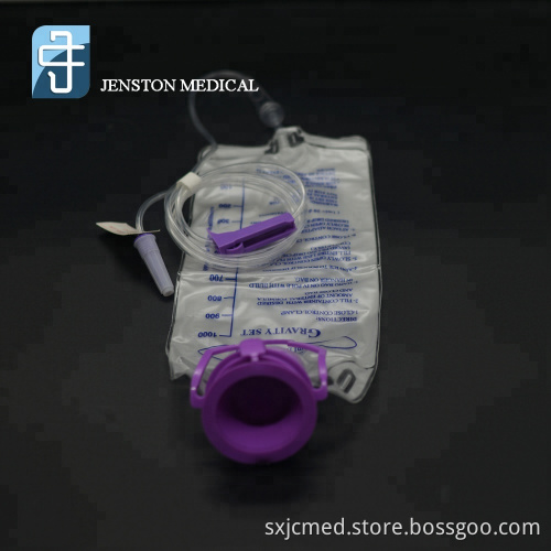 Medical gravity enteral feeding bag